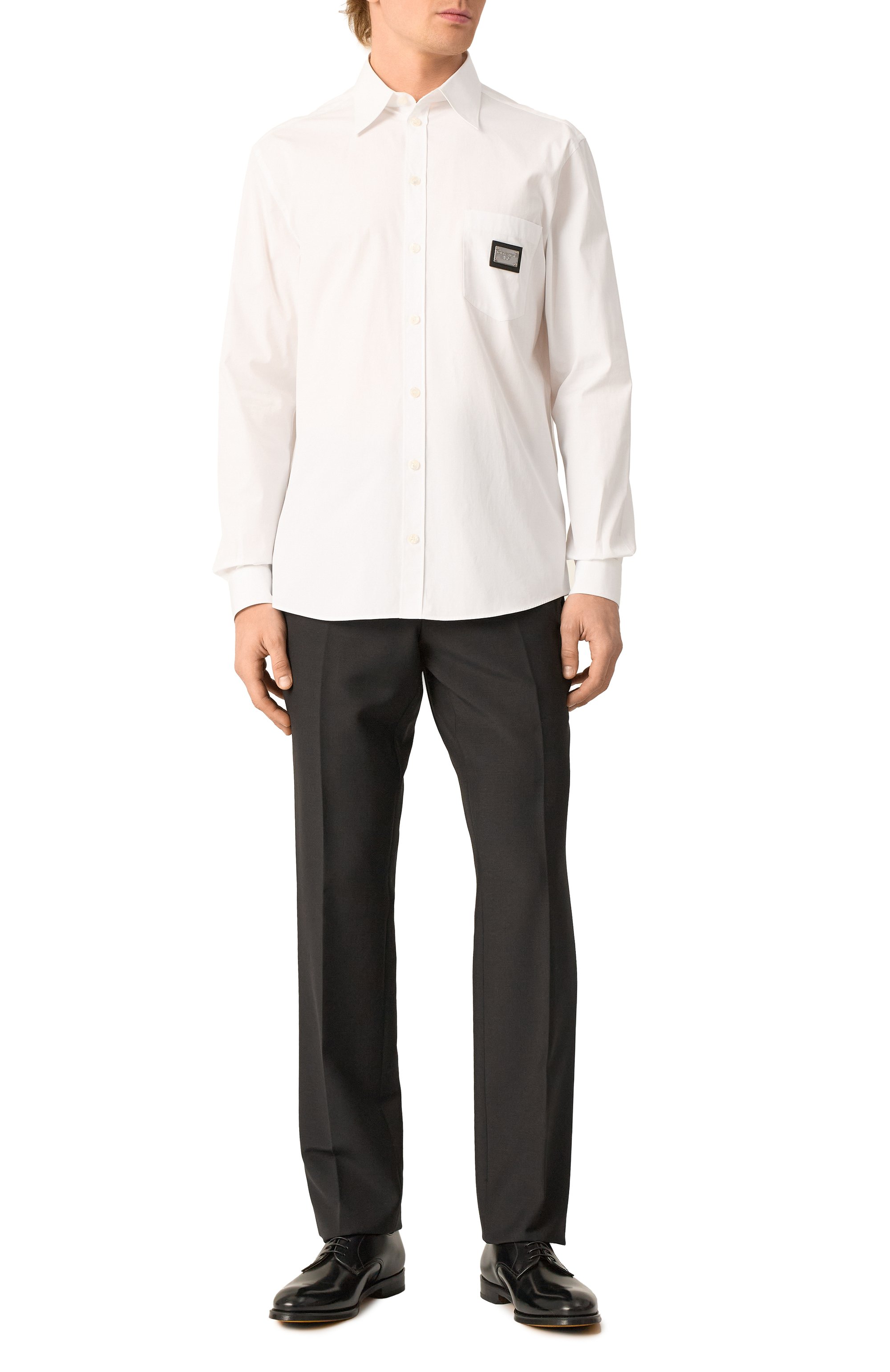 Хлопковая рубашка DOLCE & GABBANA, арт. G5JG4T/FU5U8, фото 2