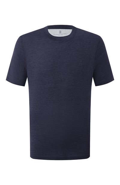 Мужская футболка из шелка и хлопка BRUNELLO CUCINELLI, арт. MD8211308