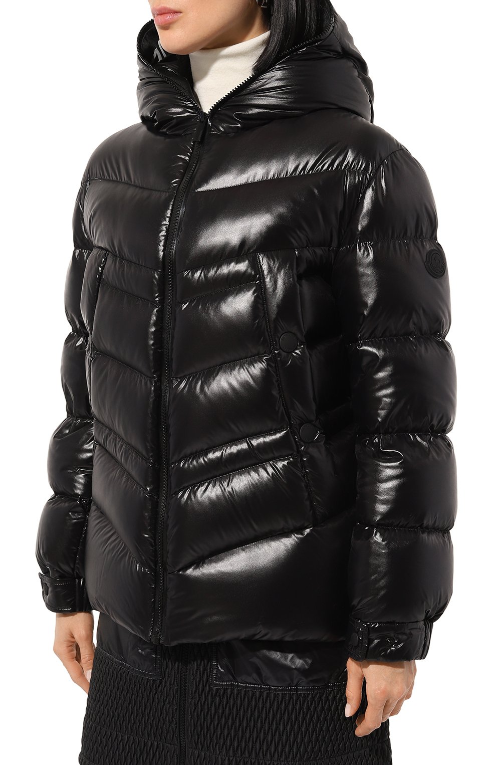 Пуховик morgat MONCLER черного цвета по цене 169500 руб., арт. 1A000-22-68950, фото 3 Пуховик morgat MONCLER, арт. 1A000-22-68950, фото 3