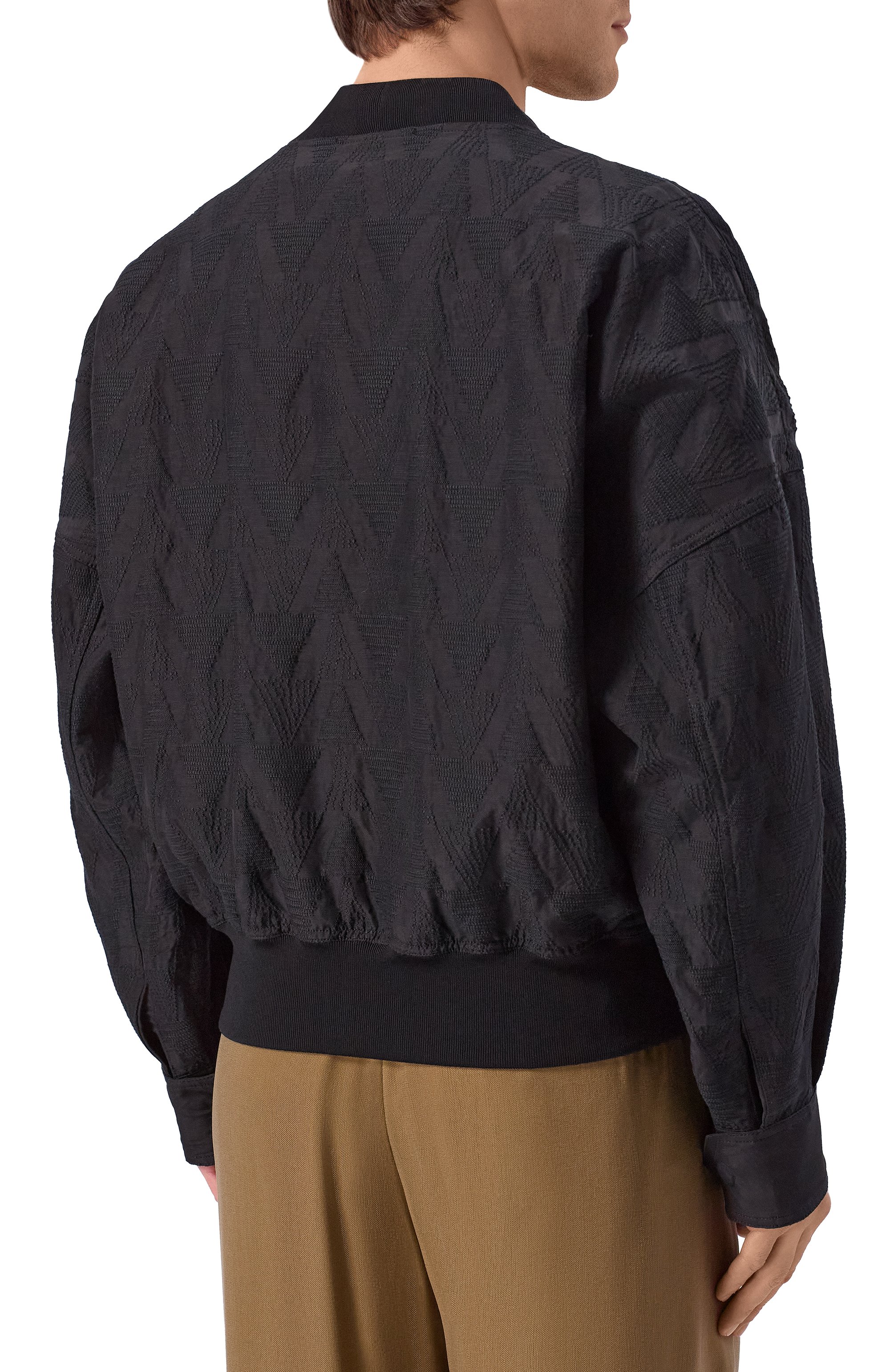 Бомбер из вискозы и льна GIORGIO ARMANI, арт. GM003367/AF26192, фото 4