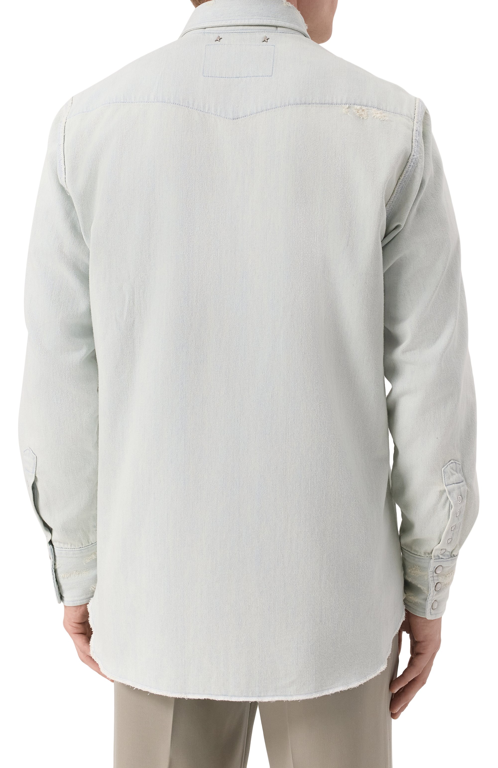 Джинсовая рубашка GOLDEN GOOSE DELUXE BRAND, арт. GMP00487.P000636, фото 4