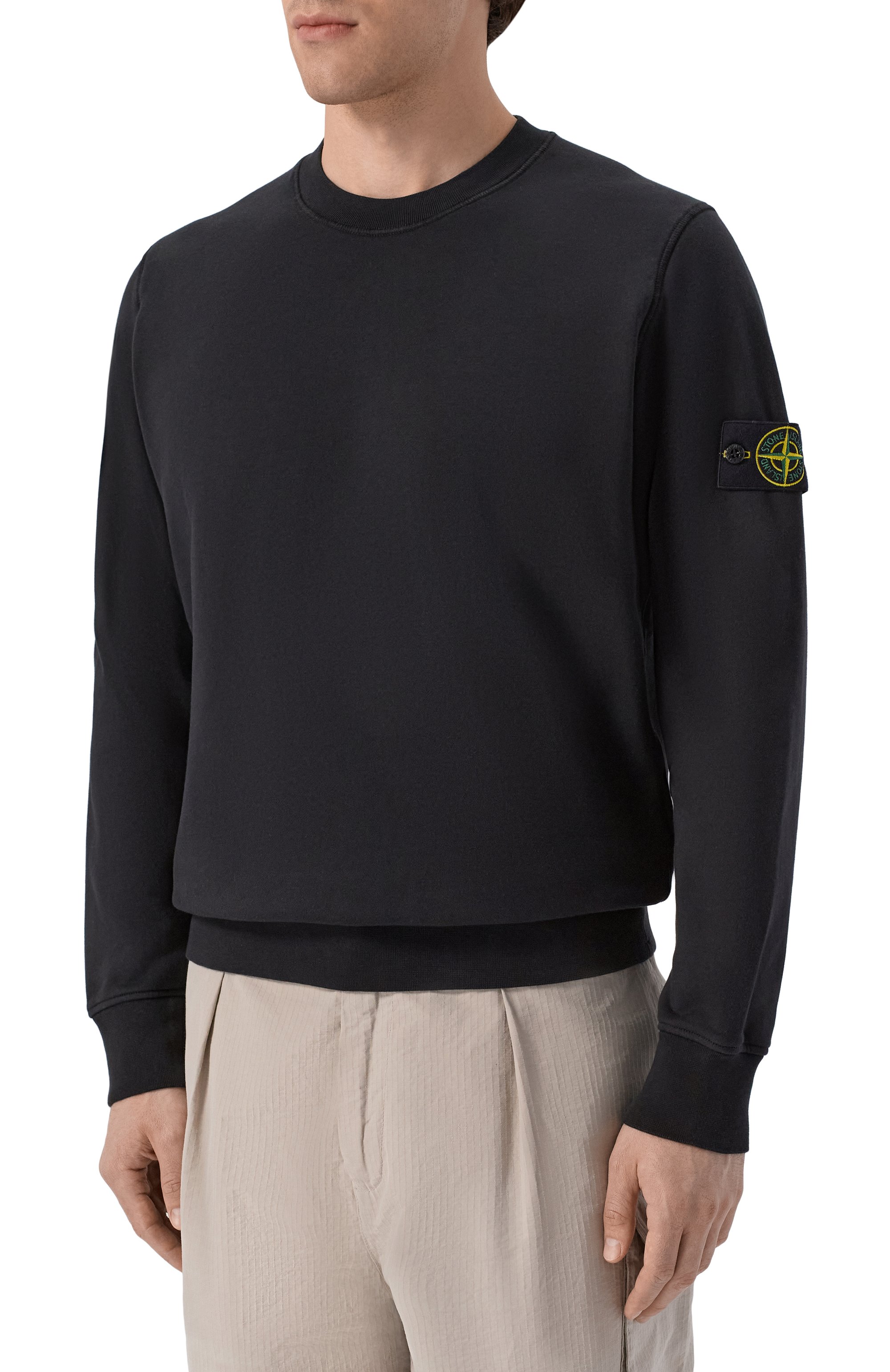 Хлопковый свитшот STONE ISLAND, арт. L1S156100060/S0051, фото 3