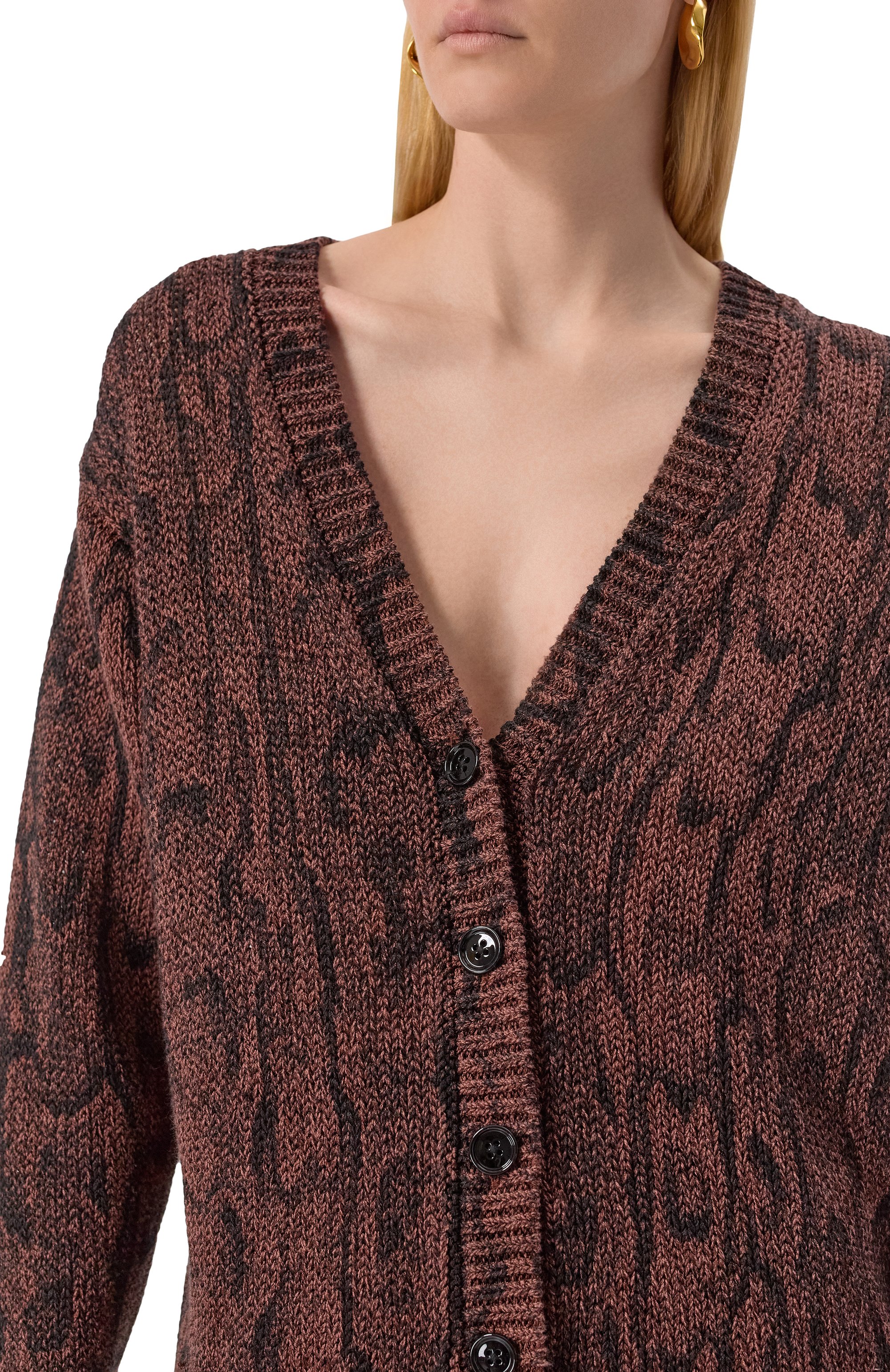 Кардиган из вискозы и хлопка DRIES VAN NOTEN, арт. 251-011225-1714, фото 5