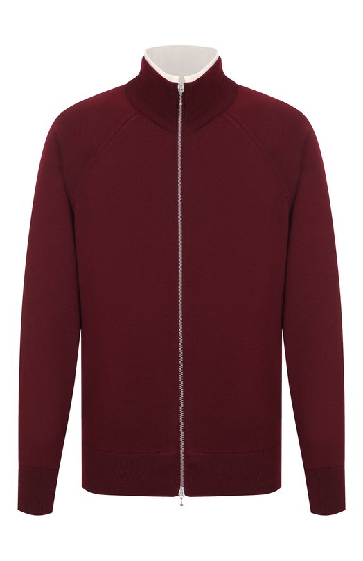 Шерстяной кардиган Jil Sander J22HP0040-J14782 Бордовый J22HP0040-J14782