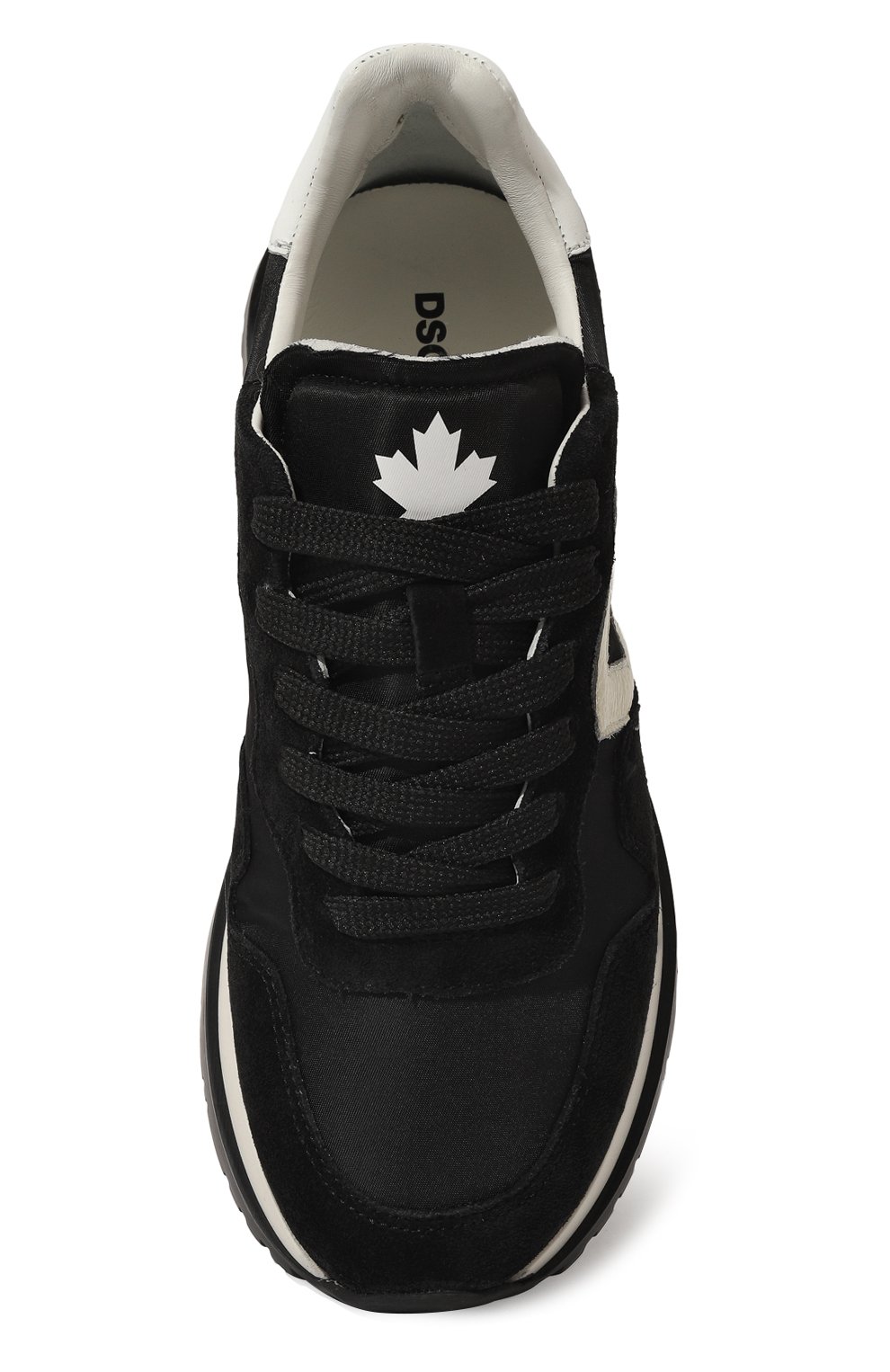 Комбинированные кроссовки DSQUARED2 черного цвета по цене 48900 руб., арт. SNW0255/01606926, фото 6 Комбинированные кроссовки DSQUARED2, арт. SNW0255/01606926, фото 6