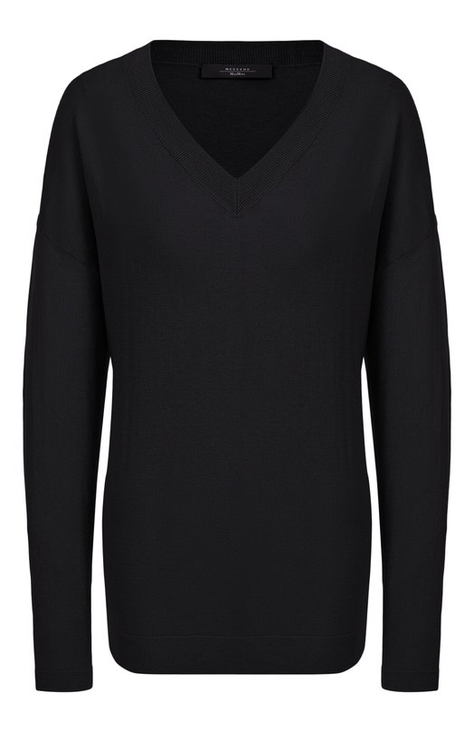 Пуловер из шелка и хлопка Weekend Max Mara RANIA Чёрный RANIA