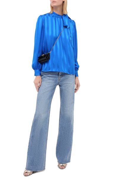 Шелковая блузка SAINT LAURENT, арт. 635870/Y5B72, фото 2