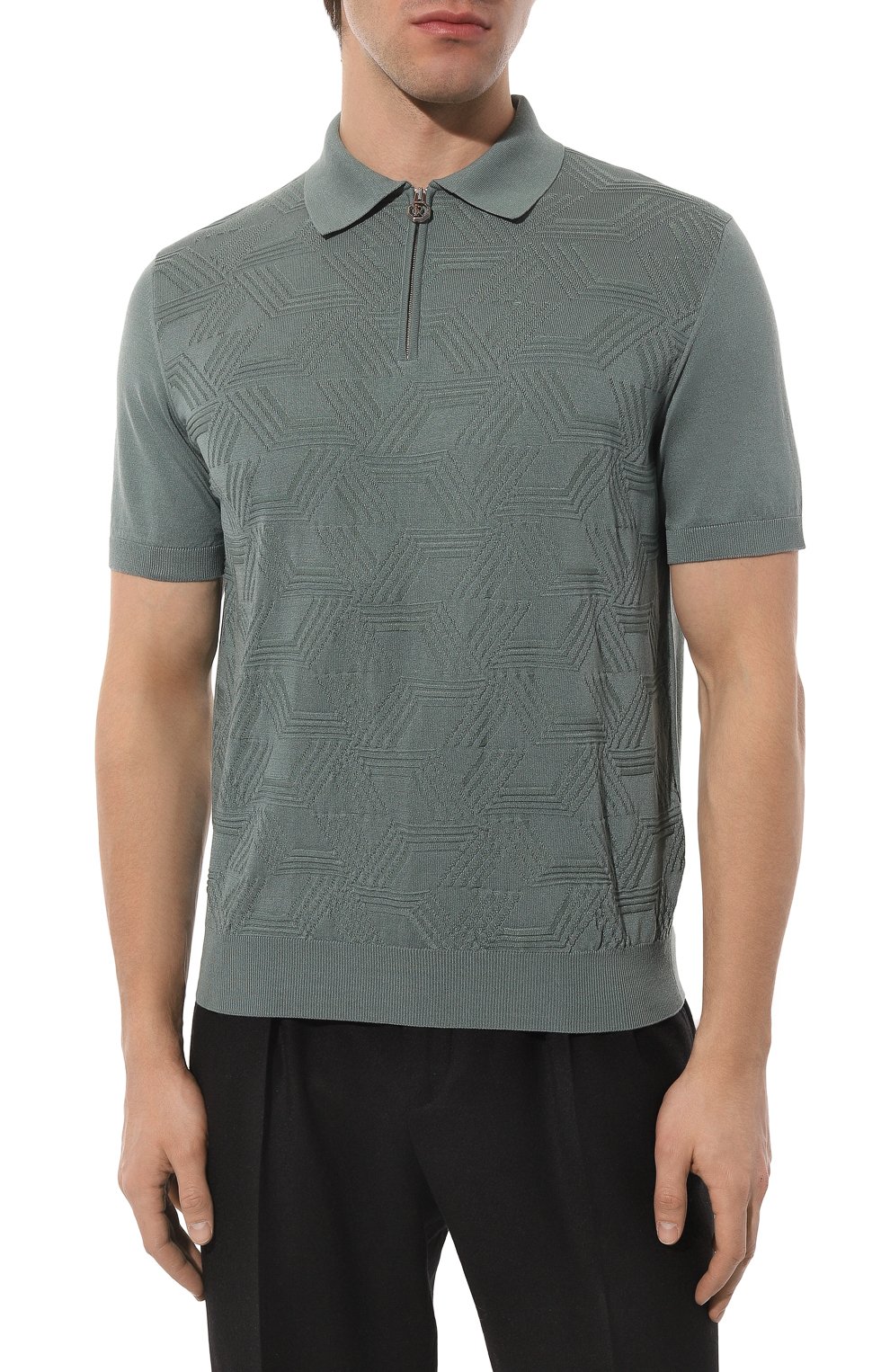 Поло из шелка и хлопка STEFANO RICCI, арт. K818047P31/F23175, фото 3