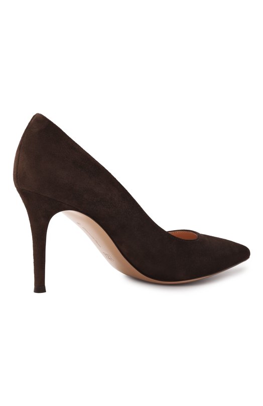 Замшевые туфли Gianvito 85 Gianvito Rossi G24580.85RIC.CAMM0KA Коричневый  G24580.85RIC.CAMM0KA Фото 5
