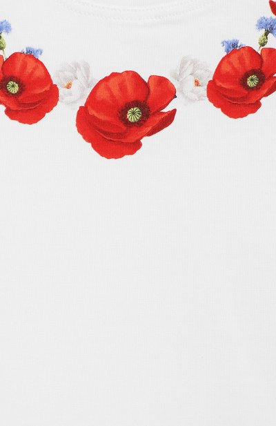 Хлопковая футболка MONNALISA, арт. 313604SC, фото 3