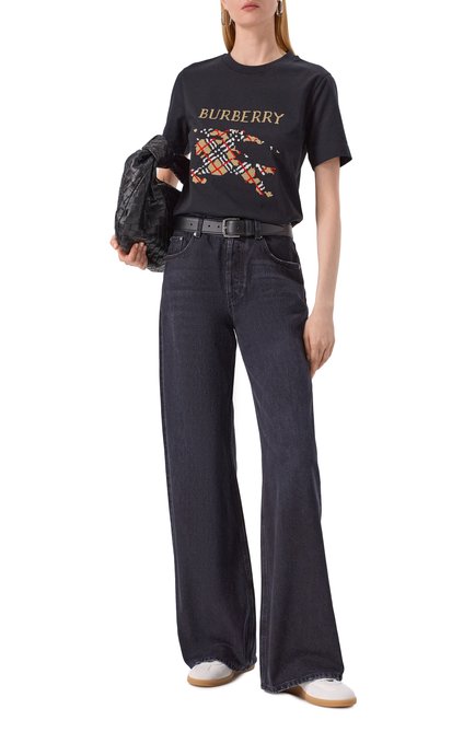 Женская хлопковая футболка BURBERRY, арт. 8110957