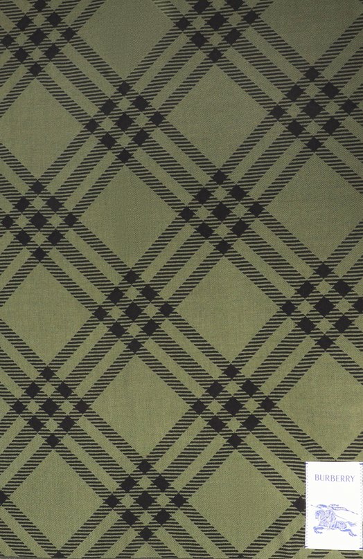 Шарф из шерсти и шелка Burberry 8112463 Хаки  8112463 Фото 4