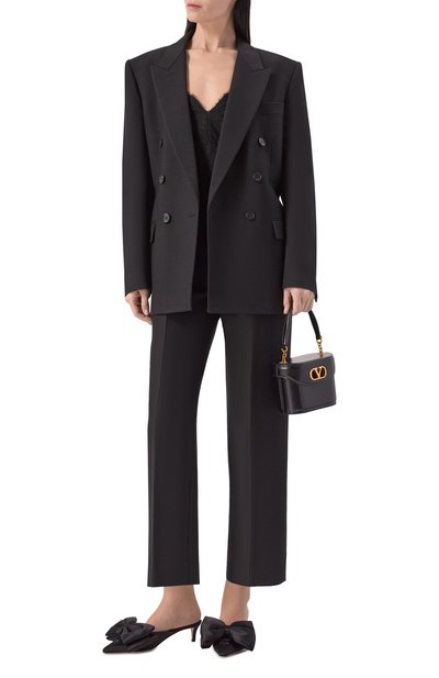 Текстильные мюли yolande 45 VALENTINO черного цвета по цене 129500 руб., арт. 8W2S0NS7/UBN, фото 3 Текстильные мюли yolande 45 VALENTINO, арт. 8W2S0NS7/UBN, фото 3