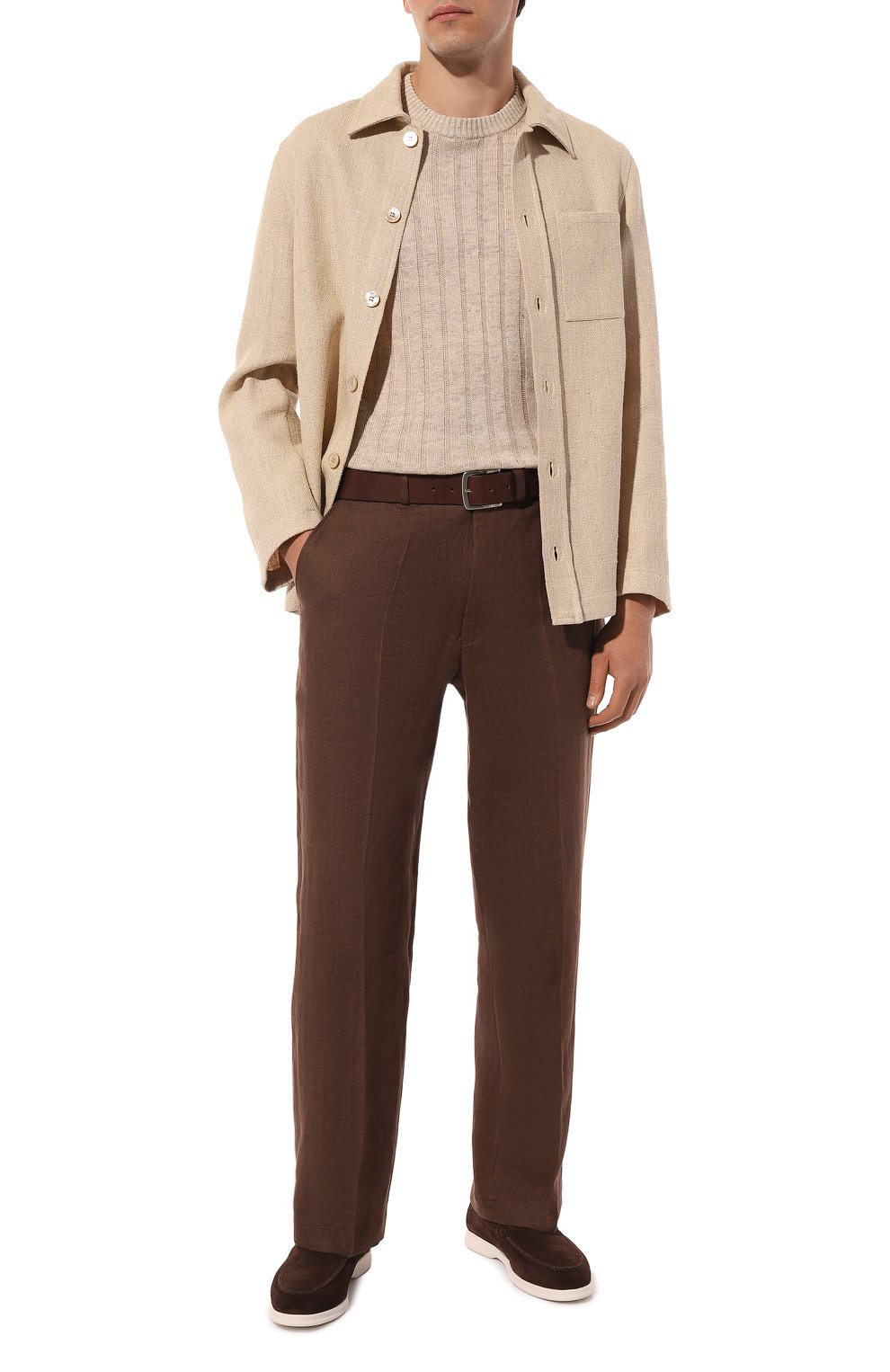 Замшевые лоферы DOUCAL'S темно-коричневого цвета по цене 41750 руб., арт. DU3267ARTHUY106I, фото 2 Замшевые лоферы DOUCAL'S, арт. DU3267ARTHUY106I, фото 2