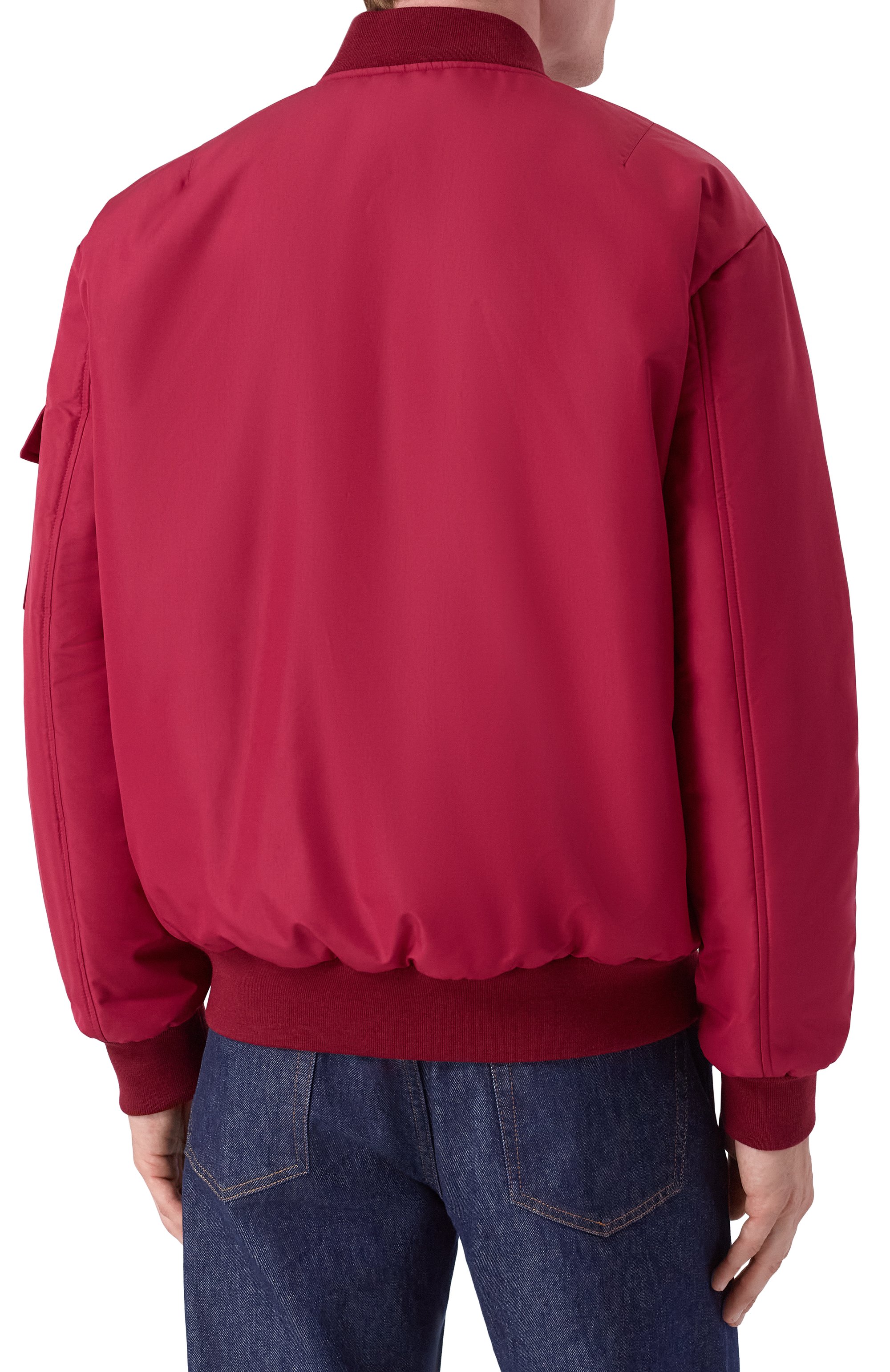 Бомбер KITON бордового цвета по цене 273000 руб., арт. UGK136MK0235H04, фото 4 Бомбер KITON, арт. UGK136MK0235H04, фото 4