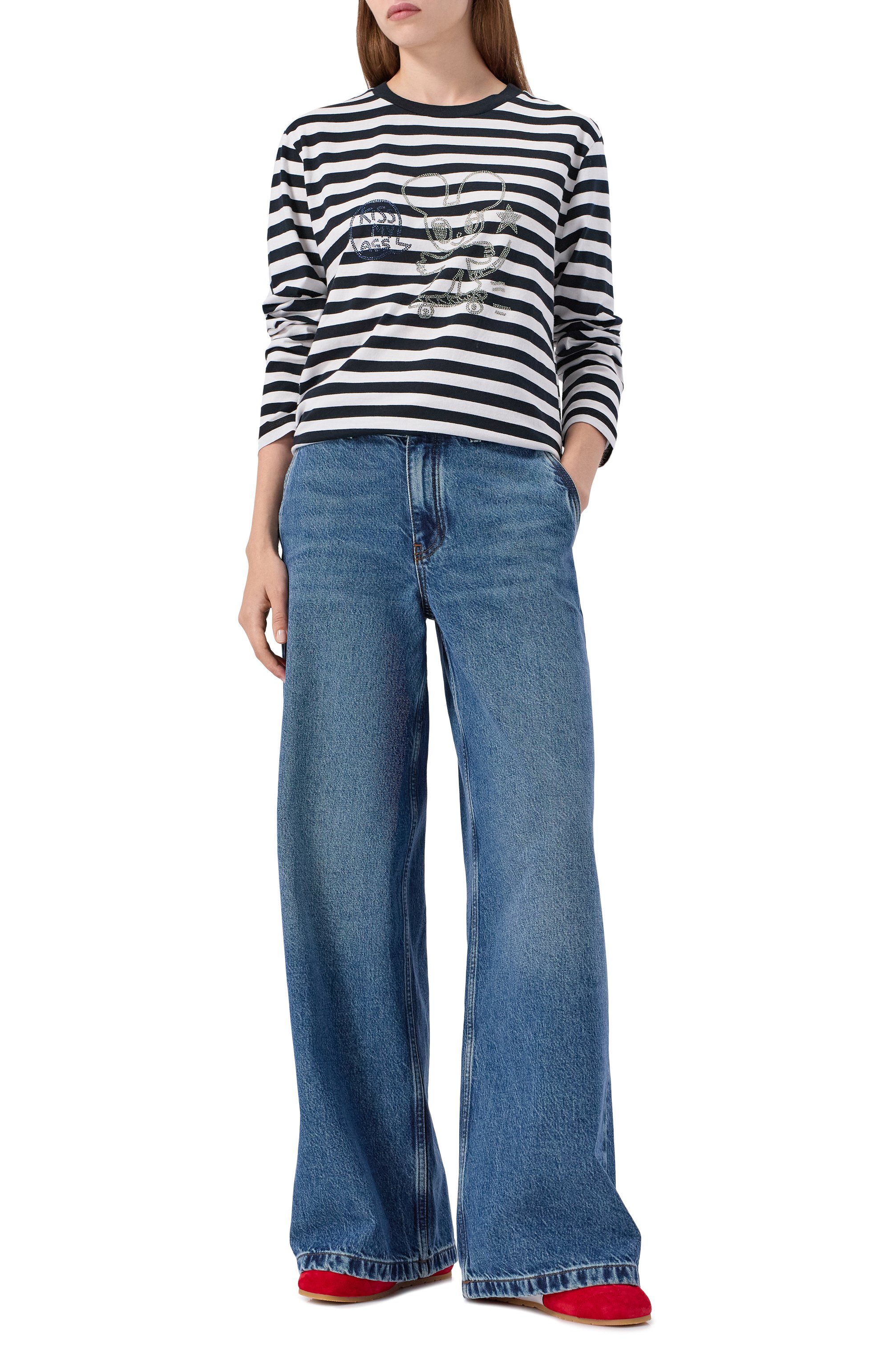 Хлопковый лонгслив ZADIG AND VOLTAIRE, арт. JWTS02839, фото 2