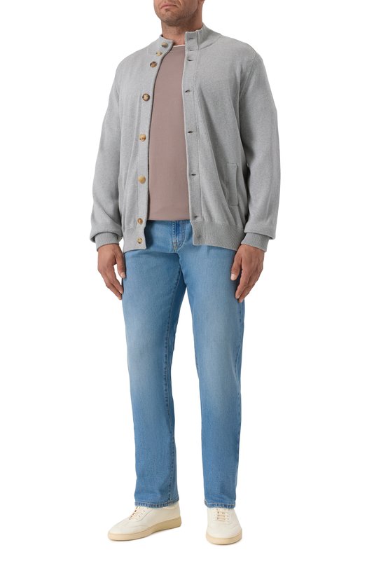 Хлопковая футболка Brunello Cucinelli M0B137427 Бежевый  M0B137427 Фото 2