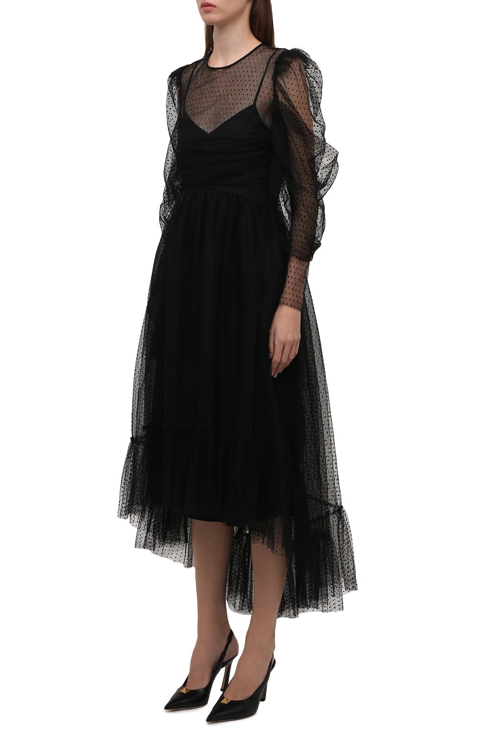 Платье REDVALENTINO черного цвета по цене 103500 руб., арт. UR0VA15L/5K9, фото 3 Платье REDVALENTINO, арт. UR0VA15L/5K9, фото 3
