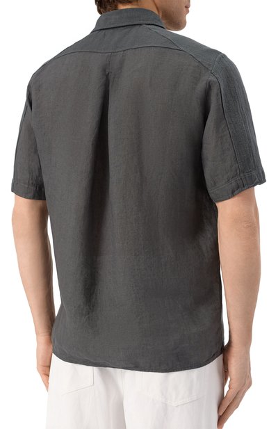 Рубашка изо льна и хлопка TRANSIT, арт. CFUTRZV312, фото 4