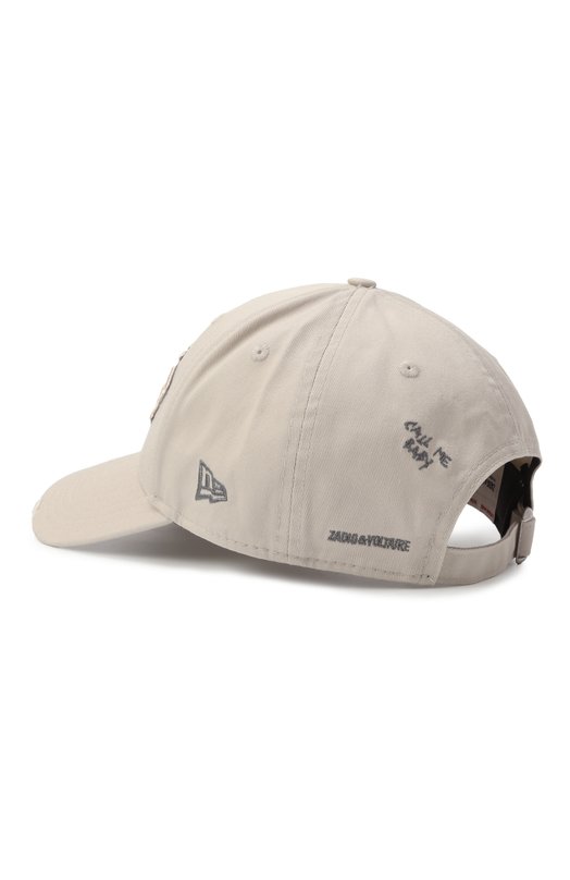 Хлопковая бейсболка Zadig&Voltaire x New Era Zadig and Voltaire 0WHT01148 Бежевый  0WHT01148 Фото 3