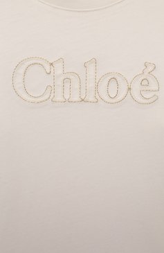 Хлопковая футболка CHLOÉ, арт. C20110/6A-12A, фото 3