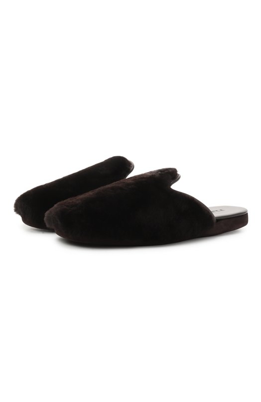 Домашние туфли из овчины Frette 25299124 00F 90351 Чёрный 25299124 00F 90351