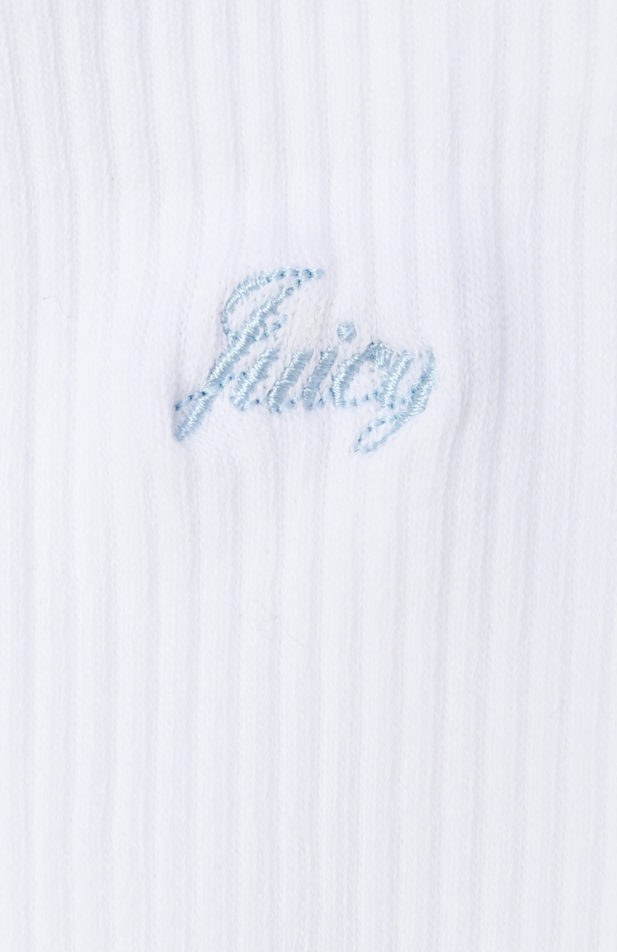 Хлопковые носки SPORTY AND RICH белого цвета по цене 5720 руб., арт. AC104716326WH100/JUICY SCRIPT S0CK, фото 2 Хлопковые носки SPORTY AND RICH, арт. AC104716326WH100/JUICY SCRIPT S0CK, фото 2