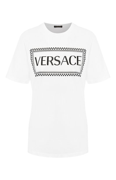 Женская хлопковая футболка  VERSACE, арт. A83915/A228806
