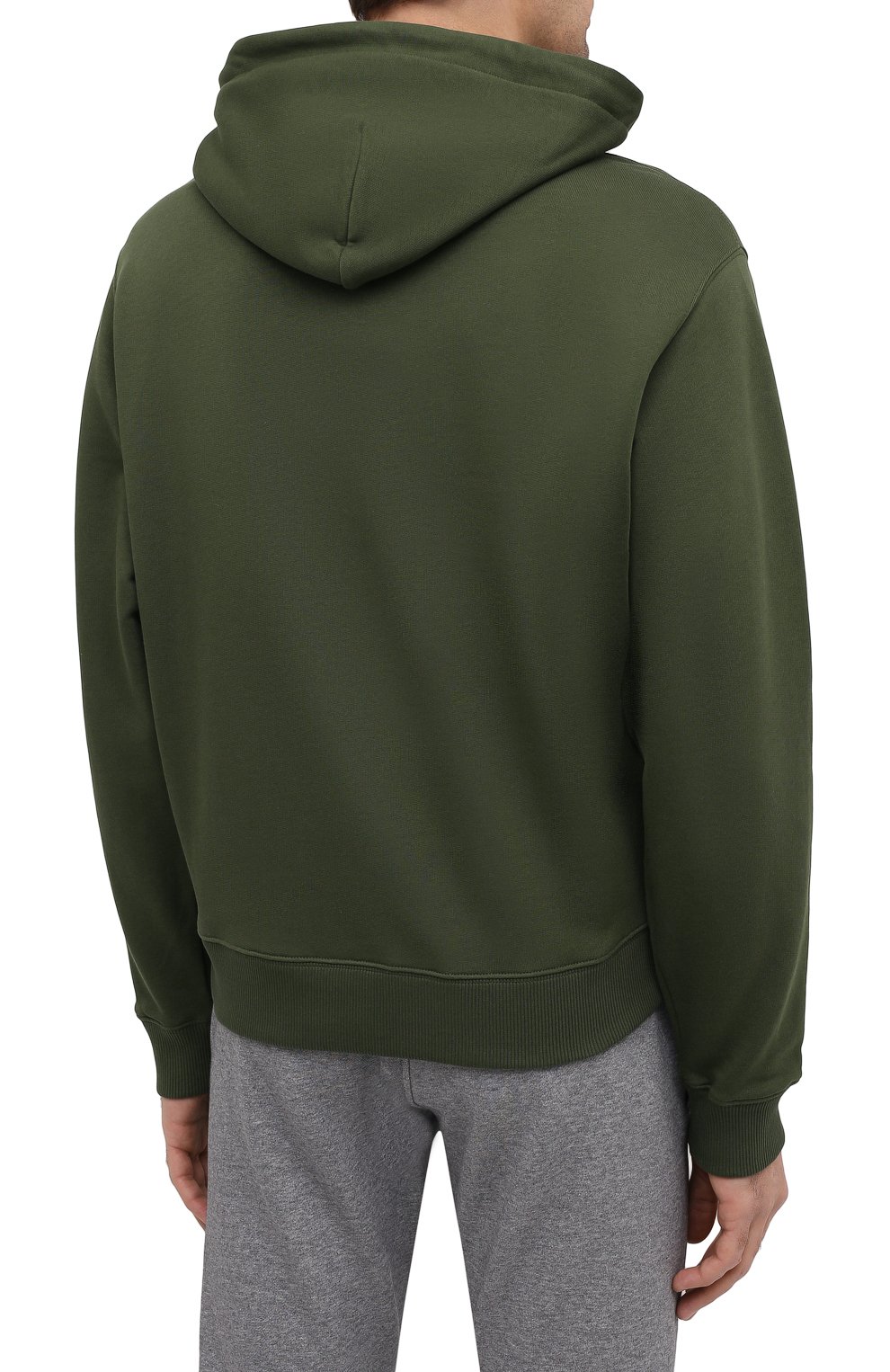 Хлопковое худи KENZO хаки цвета по цене 33050 руб., арт. FB55SW3104XA, фото 4 Хлопковое худи KENZO, арт. FB55SW3104XA, фото 4
