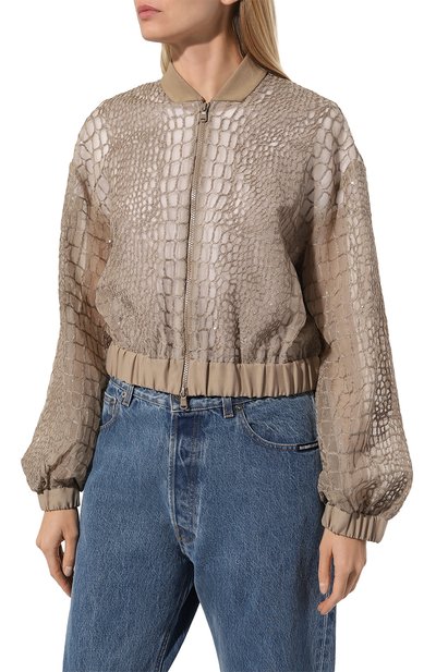 Шелковый бомбер BRUNELLO CUCINELLI, арт. MF940SX916, фото 3