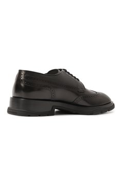 Мужские кожаные дерби ALEXANDER MCQUEEN черного цвета, арт. 750388WIDW1 1000 | Фото 5 (Материал внешний: Натуральная кожа; Материал внутренний: Натуральная кожа; Стили: Классический; Мужское Кросс-КТ: Броги-обувь; Нос: Не проставлено)