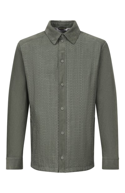 Мужская замшевая куртка-рубашка ZILLI, арт. ATIS00M1007VBRL00