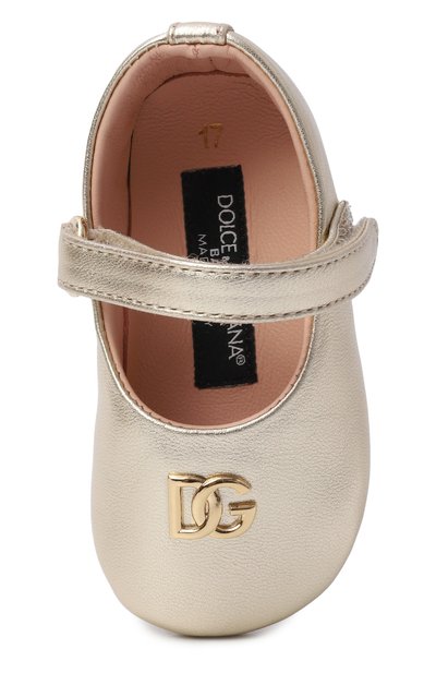 Кожаные пинетки DOLCE & GABBANA, арт. DK0161/AJ133, фото 4