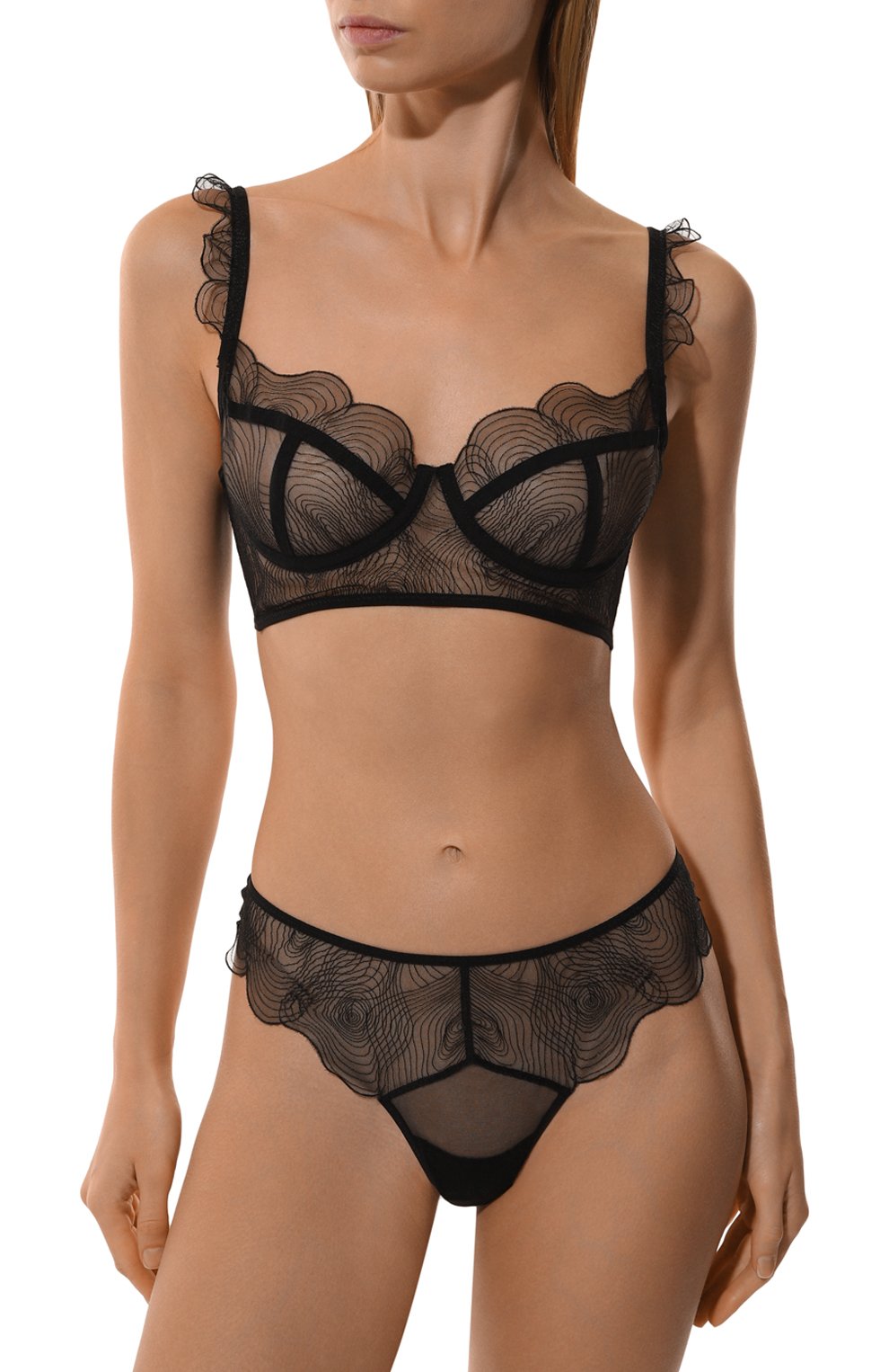 Бюстгальтер-балконет UNDRESS CODE черного цвета по цене 11550 руб., арт. BLISS BRA, фото 2 Бюстгальтер-балконет UNDRESS CODE, арт. BLISS BRA, фото 2