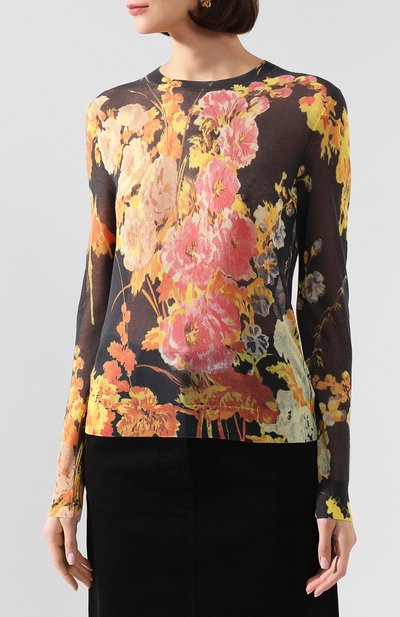Хлопковый пуловер DRIES VAN NOTEN, арт. 201-11200-9710, фото 3