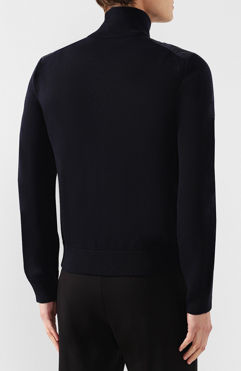 Утепленный кардиган на молнии с воротником-стойкой MONCLER, арт. D2-091-94127-00-94666, фото 4