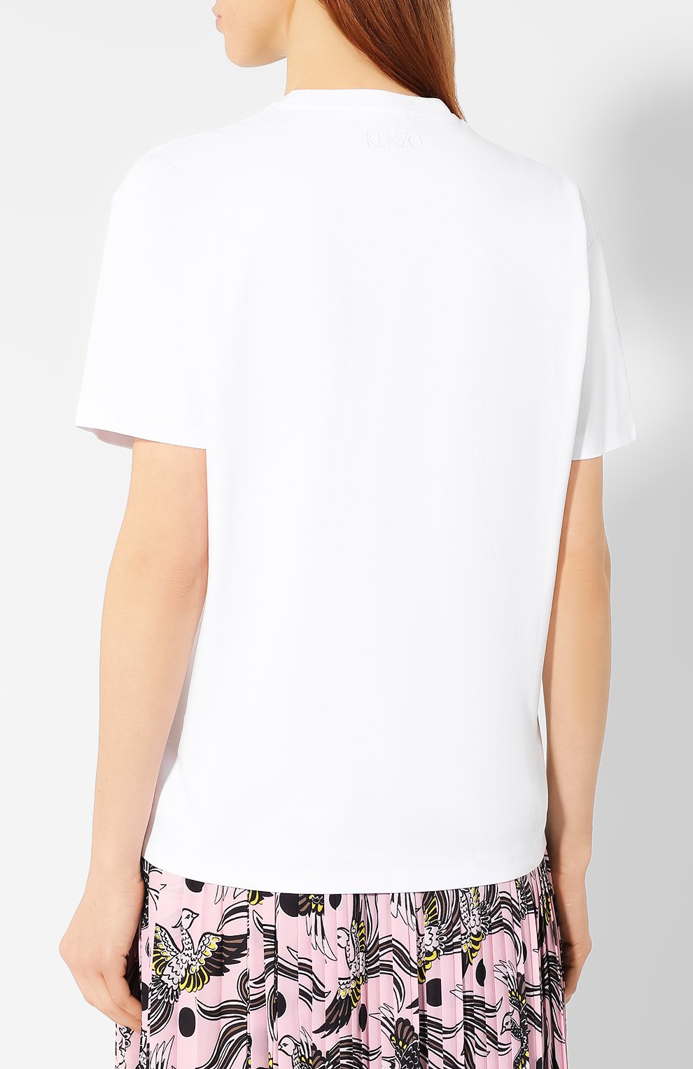 Хлопковая футболка KENZO белого цвета по цене 21750 руб., арт. 2TS751988, фото 4 Хлопковая футболка KENZO, арт. 2TS751988, фото 4