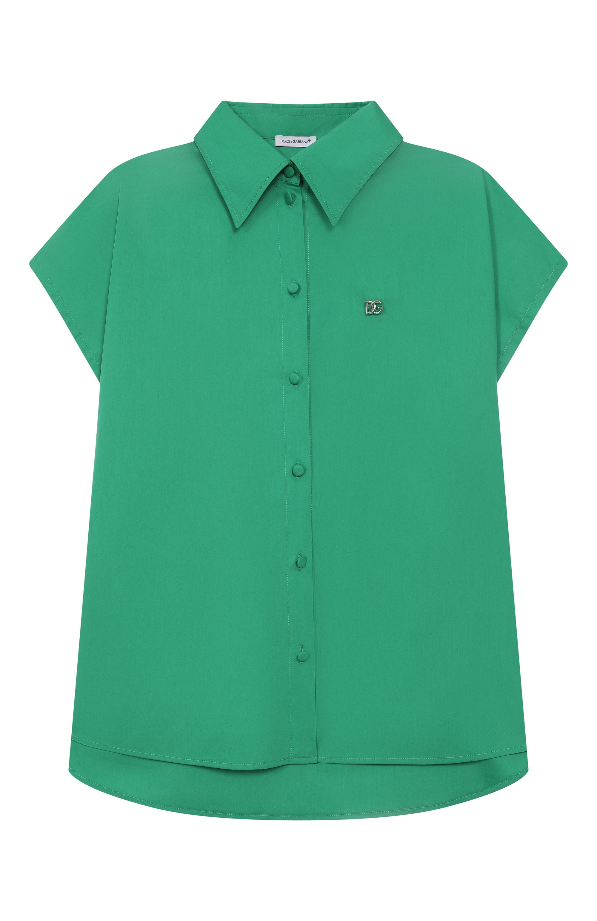 Рубашка из хлопка и шелка DOLCE & GABBANA, арт. L56S34/FUM4G/8-14, фото 1