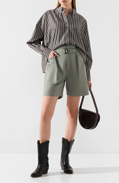 Рубашка из смеси хлопка и шелка ISABEL MARANT, арт. CH0224-20P018I/MACA0, фото 2
