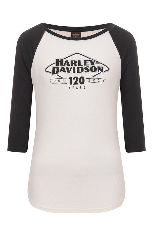 Лонгслив Harley-Davidson 96683-23VW Чёрно-белый 96683-23VW