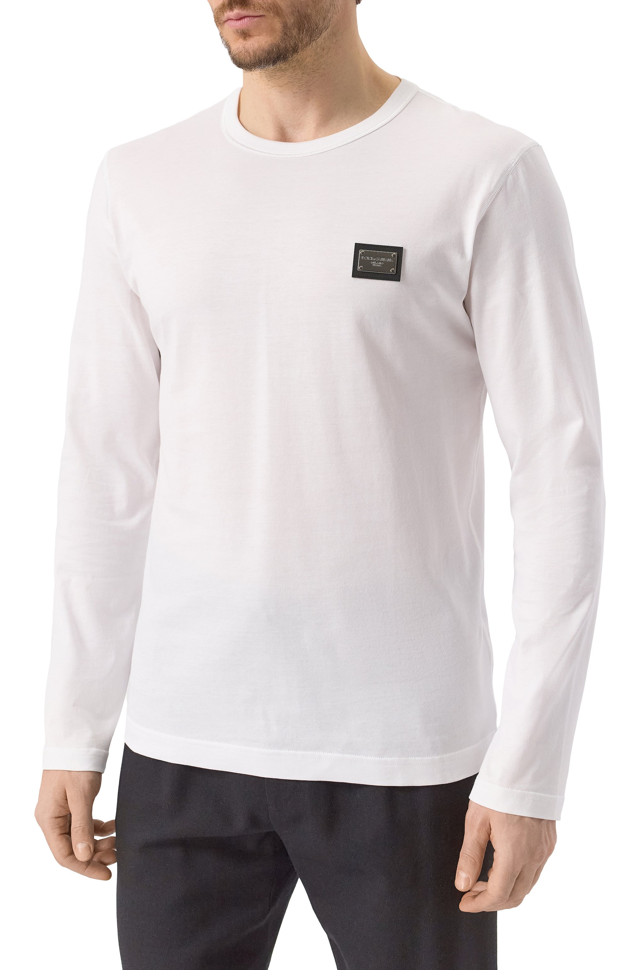 Хлопковый лонгслив DOLCE & GABBANA, арт. G8PV0T/G7F2I, фото 3