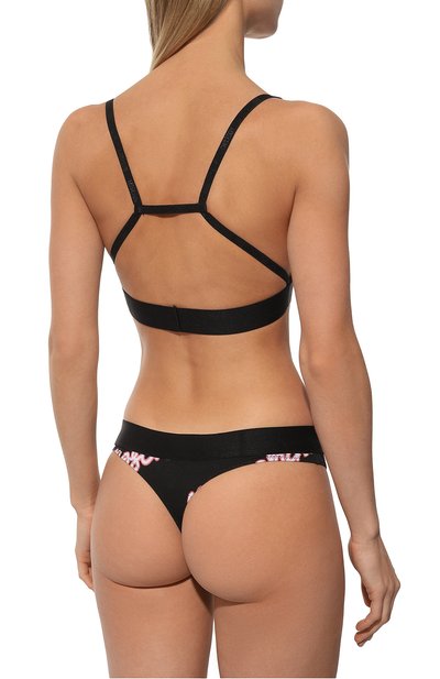 Трусы-стринги MOSCHINO черно-белого цвета по цене 6910 руб., арт. A1311/4417, фото 3 Трусы-стринги MOSCHINO, арт. A1311/4417, фото 3