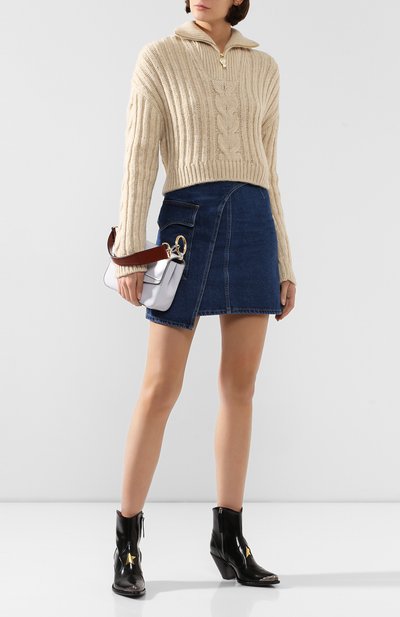 Свитер NANUSHKA бежевого цвета по цене 43500 руб., арт. ERIA_BEIGE_CABLE KNIT, фото 2 Свитер NANUSHKA, арт. ERIA_BEIGE_CABLE KNIT, фото 2