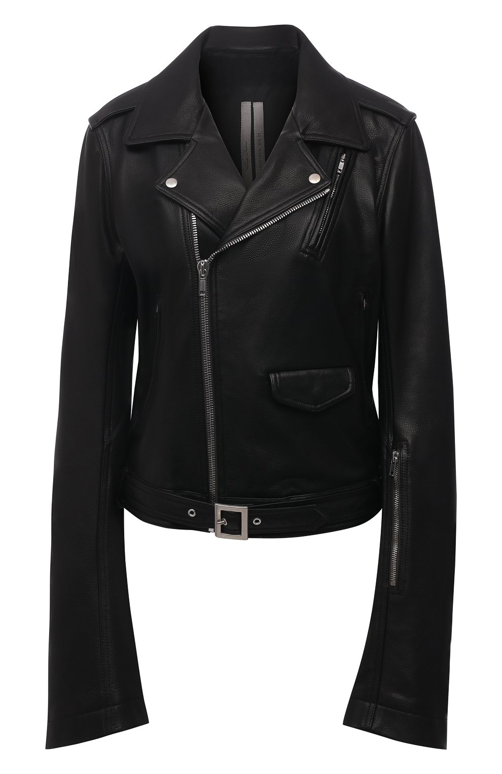 Кожаная куртка RICK OWENS черного цвета по цене 255000 руб., арт. RP21S3714/LC, фото 1 Кожаная куртка RICK OWENS, арт. RP21S3714/LC, фото 1