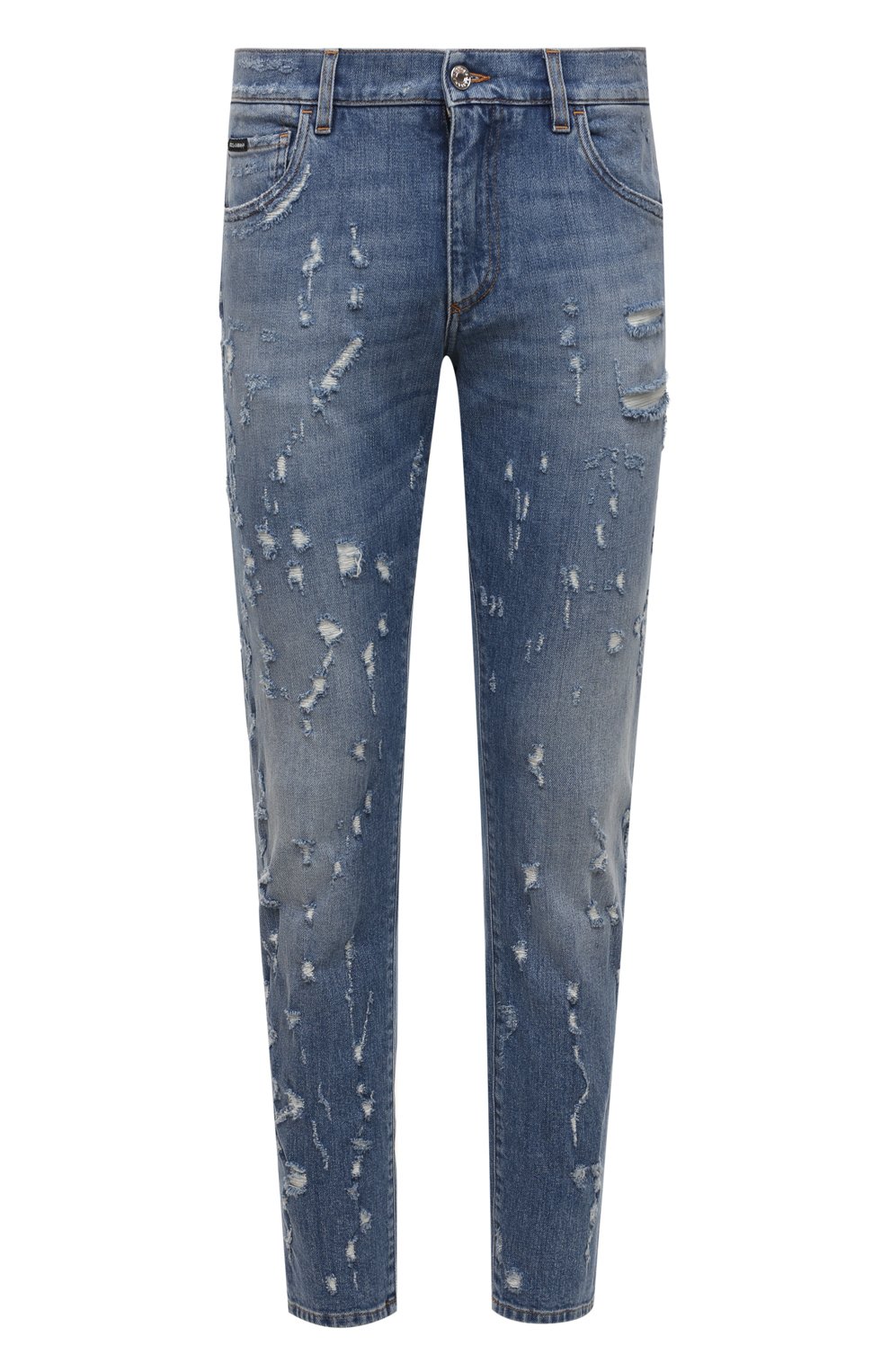 Джинсы slim DOLCE & GABBANA синего цвета по цене 98550 руб., арт. GY07CD/G8EU3, фото 1 Джинсы slim DOLCE & GABBANA, арт. GY07CD/G8EU3, фото 1