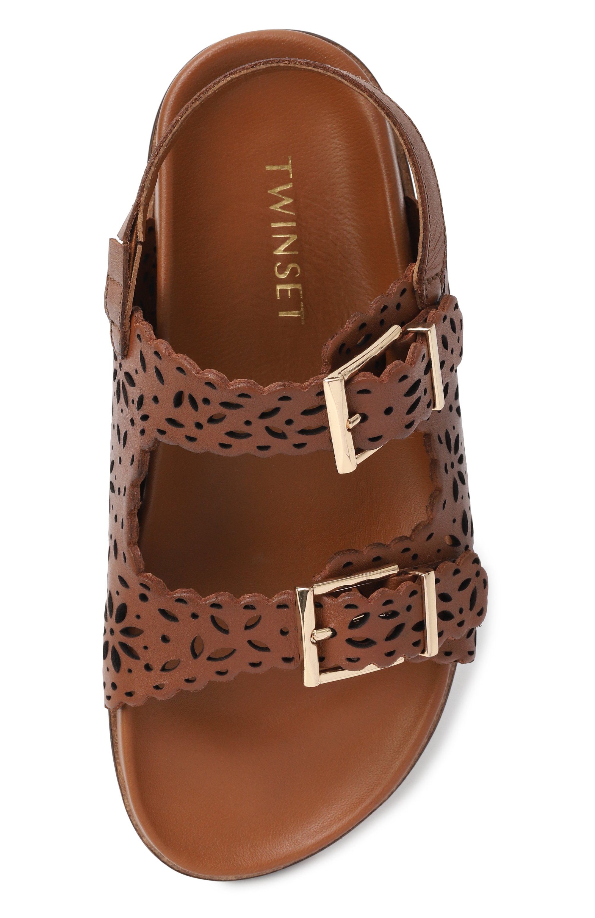 Кожаные сандалии TWINSET, арт. 251GCJ046/30-34, фото 4