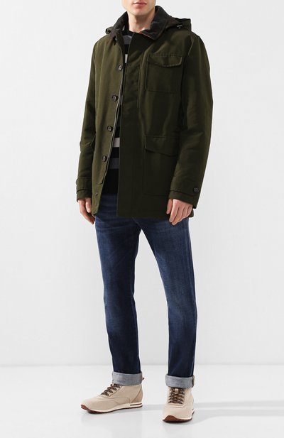 Пуховая куртка на молнии с капюшоном PAUL&SHARK, арт. I18P2066, фото 2