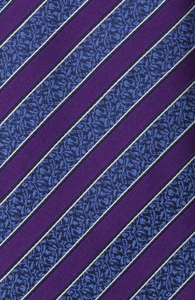 Шелковый галстук с узором ZEGNA темно-синего цвета по цене 22450 руб., арт. Z2E65/1XW, фото 3 Шелковый галстук с узором ZEGNA, арт. Z2E65/1XW, фото 3