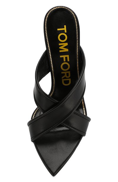 Кожаные мюли TOM FORD черного цвета по цене 120000 руб., арт. W2563T-LCL070, фото 5 Кожаные мюли TOM FORD, арт. W2563T-LCL070, фото 5