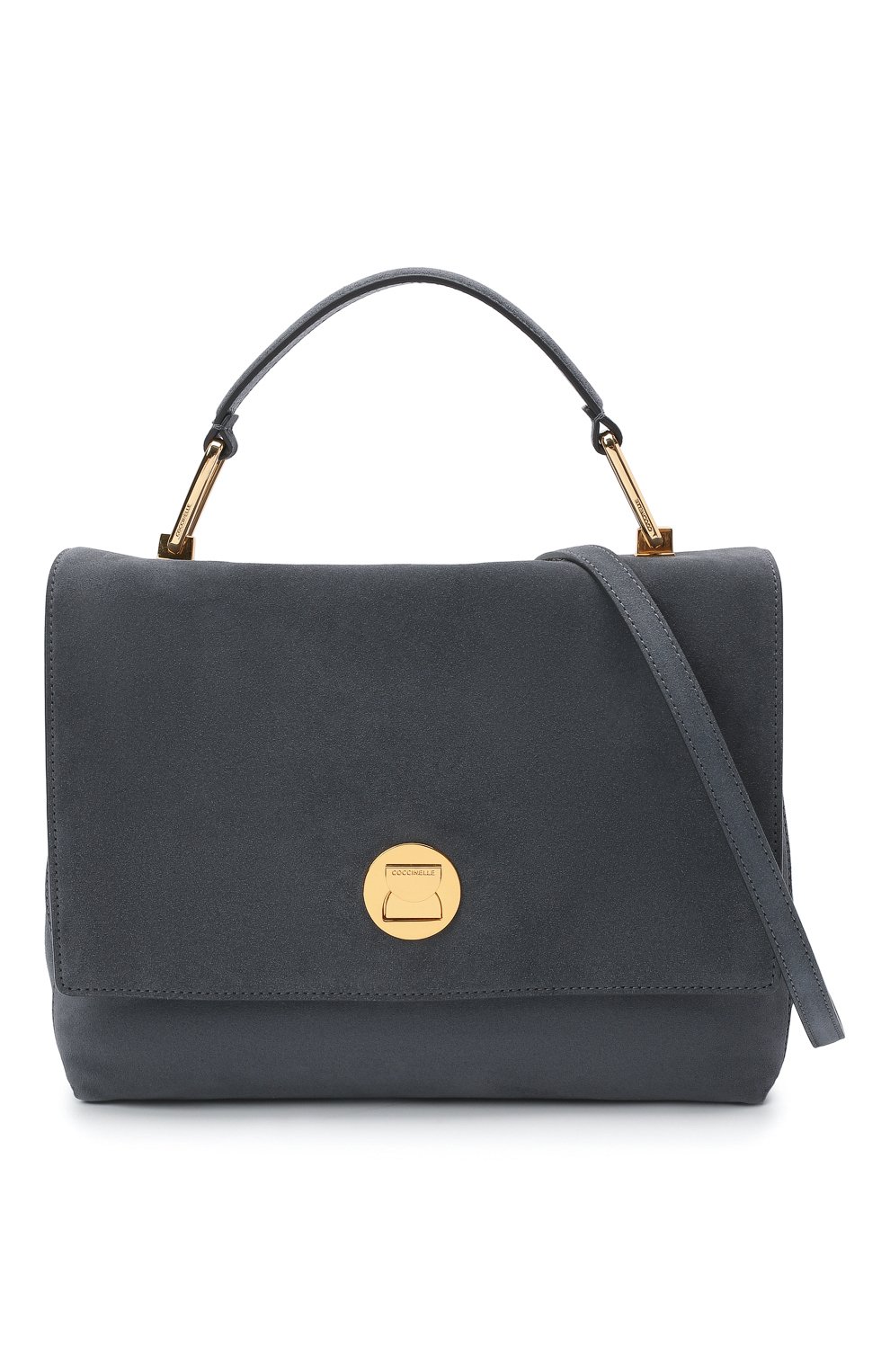 Сумка liya suede COCCINELLE серого цвета по цене 41450 руб., арт. E1 HD1 18 01 01, фото 6 Сумка liya suede COCCINELLE, арт. E1 HD1 18 01 01, фото 6